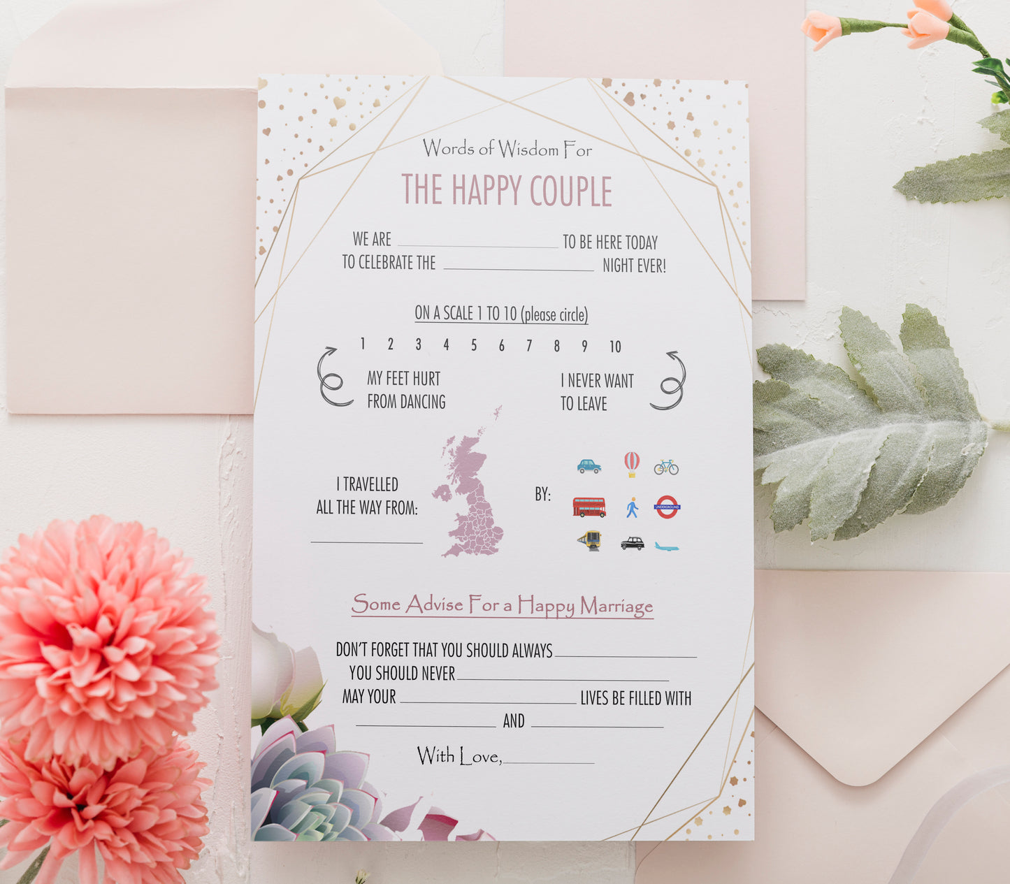 Wedding Wisdom Cards