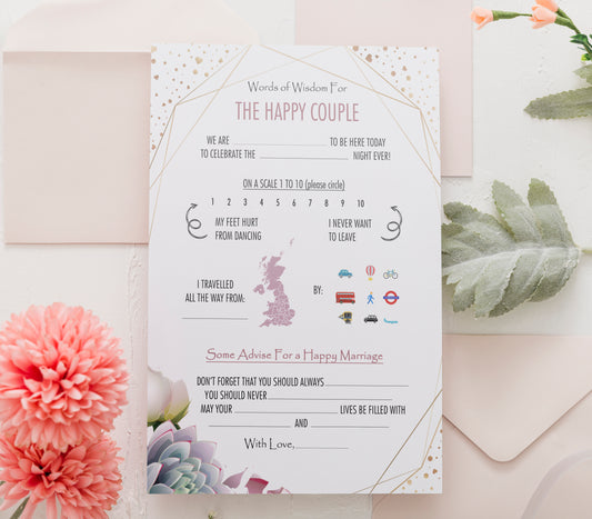 Wedding Wisdom Cards