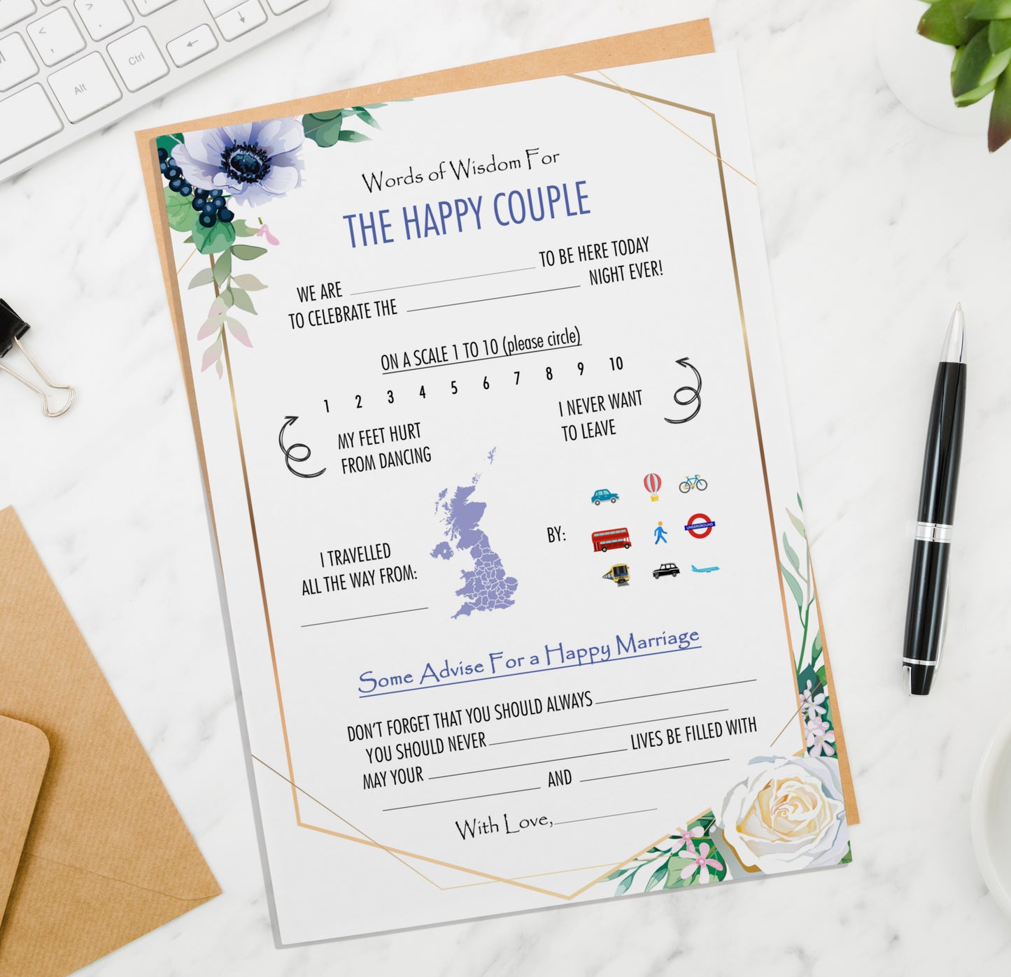 Wedding Wisdom Cards
