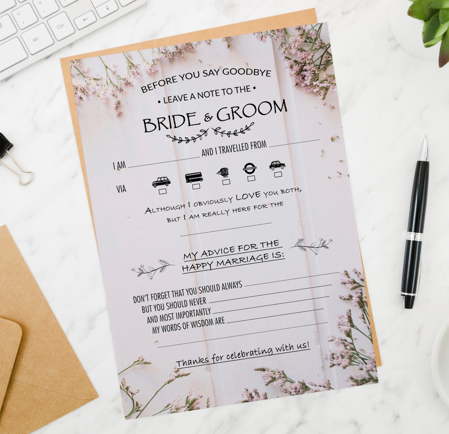 Wedding Wisdom Cards