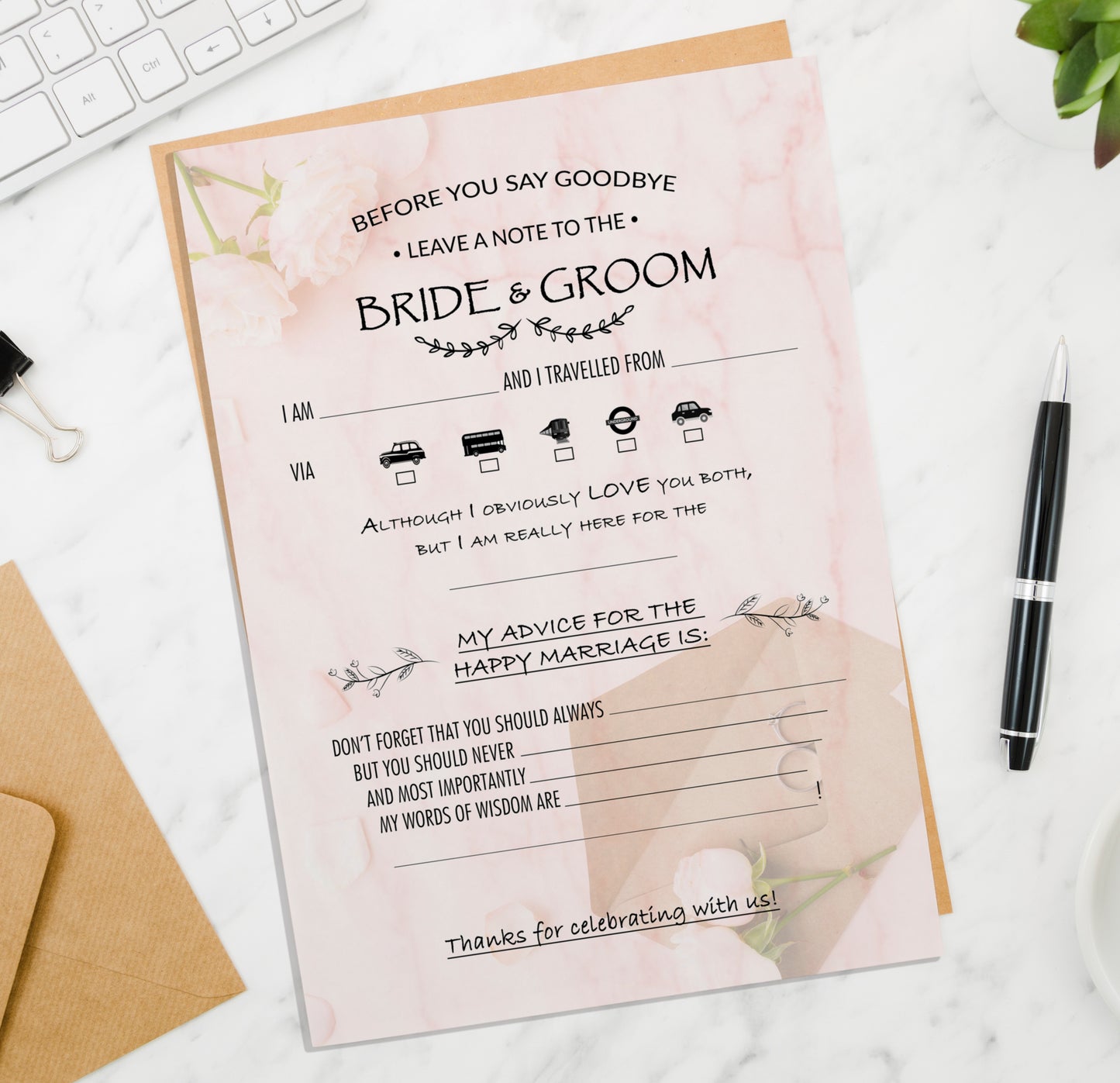 Wedding Wisdom Cards
