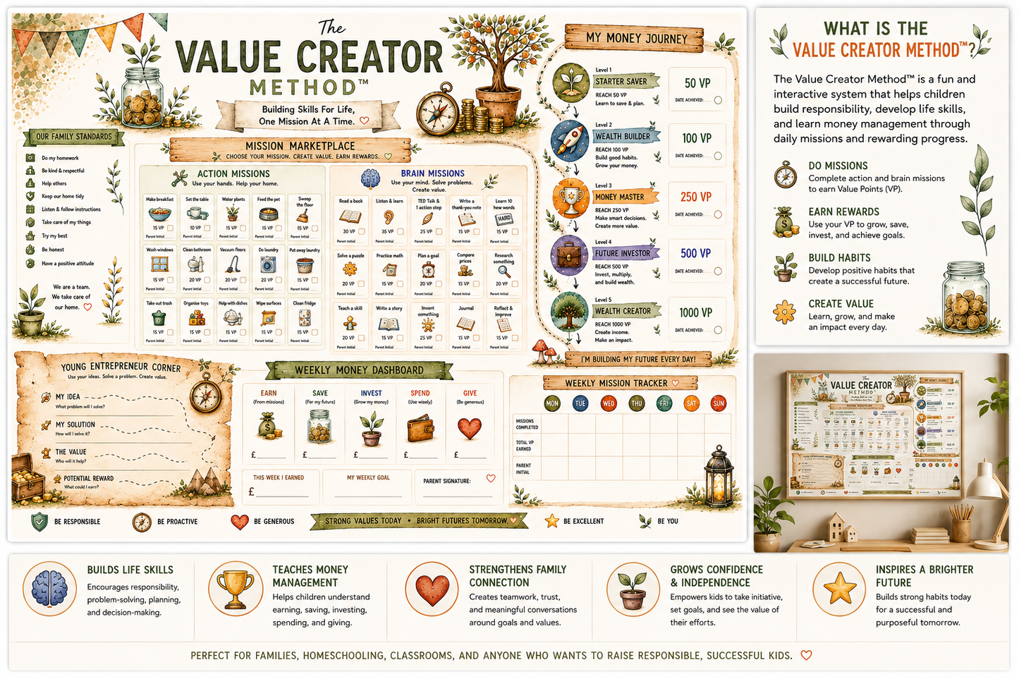 Value Creator Method™ Kids Reward & Responsibility Chart