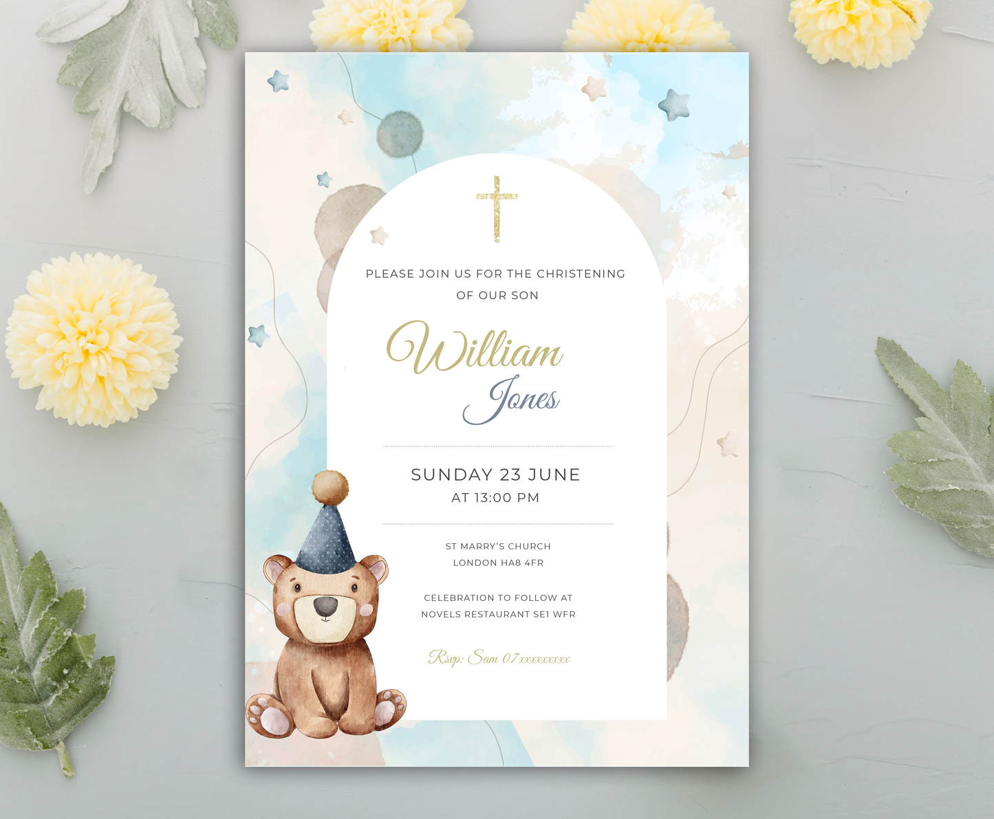 Personalised Christening Invitation Bundle 👼🌟